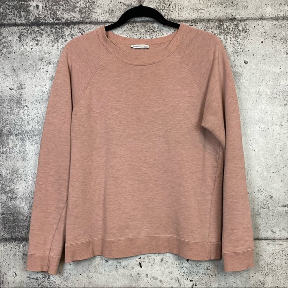 Zara // Blush Pink Crewneck Sweatshirt